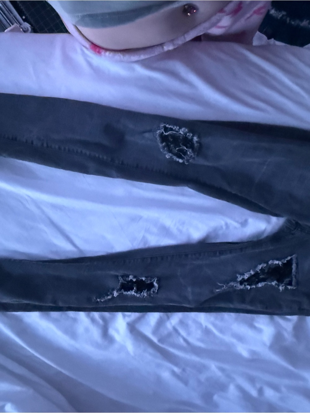 Levi's Black Skinny Jeans with Subtle Distressing